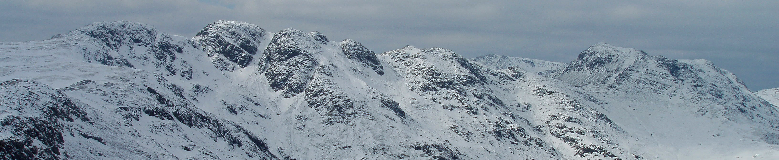 Crinkle Crags and Bowfell from Pike of Blisco