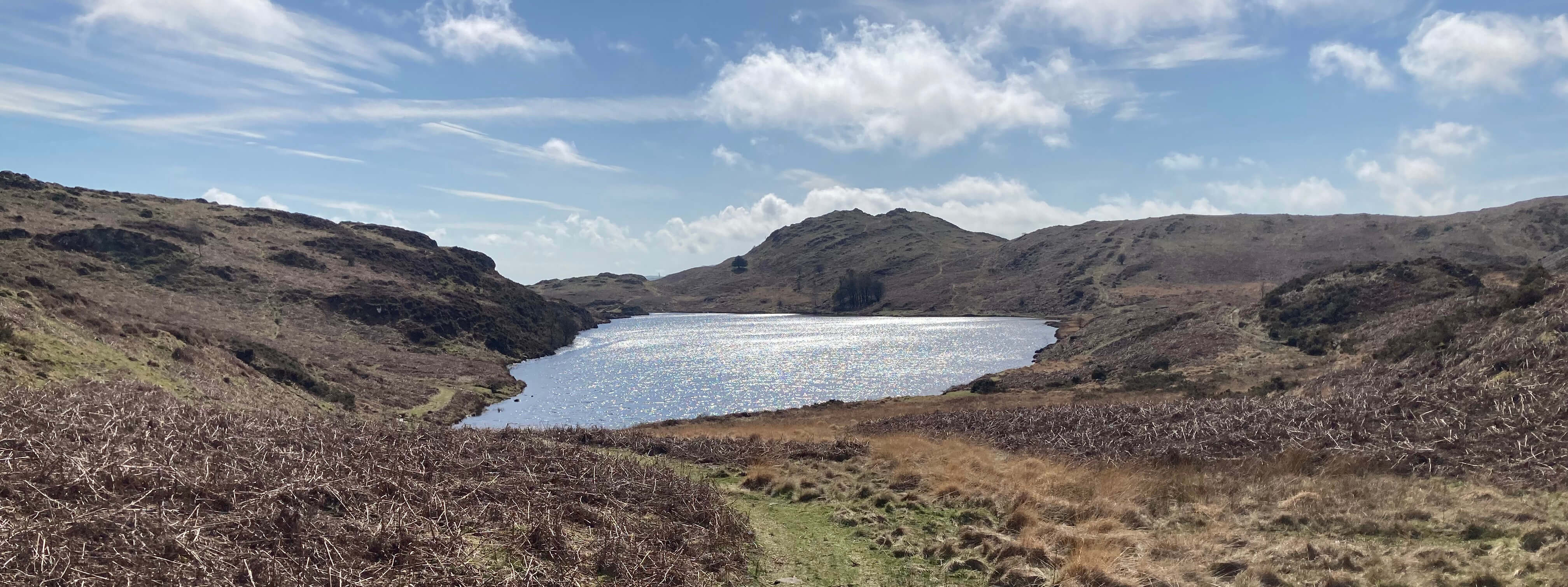Looking back to Beacon Tarn